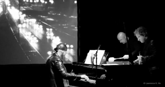 Guy Few (Piano and Trumpet), Joseph Petric (Accordion) and Alain Trudel (Trombone). Copyright © 2024 Lawrence K Bo
