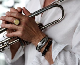 Guy Few | Trumpet and Piano Soloist. Photograph of Guy Few Copyright @ 2024 Tim Leyes. 