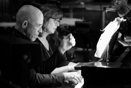 Guy Few and Bonnie Nicholson Piano Duet. Copyright © 2024 Stephen Nicholson